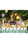 3Pcs Eucalyptus Leaf Tablecloth Eucalyptus Leaves Plastic Table Cover Disposable Rectangular Tropic
