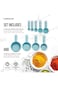 9 Piece Measuring Spoons Set Baking Measuring Spoons Nesting Measuring Cups Set Plastic Spoons Set
