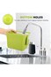 Kitchen Utensil Holder &amp; Flatware Caddy &ndash; Stylish Organizer for a Tidy Kitchen Countertop (Green)