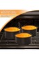 Excefore Cake Pan Set of 3, 4 Inch Nonstick Stainless Steel Small Round Cake Pans Tin for Baking Bi