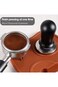 SUJUDE 51mm Coffee Tamper Stainless Steel Espresso Tamper with Spring Loaded Coffee Calibrated Tamp