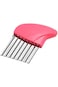 4Pcs Crinkle Cut Tool Set, Stainless Steel Tomato Lemon Potato Vegetable Holder Slicer Cutter Tool