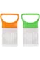 4Pcs Crinkle Cut Tool Set, Stainless Steel Tomato Lemon Potato Vegetable Holder Slicer Cutter Tool