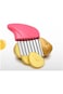 4Pcs Crinkle Cut Tool Set, Stainless Steel Tomato Lemon Potato Vegetable Holder Slicer Cutter Tool
