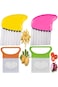 4Pcs Crinkle Cut Tool Set, Stainless Steel Tomato Lemon Potato Vegetable Holder Slicer Cutter Tool