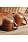 4-Pack Wooden Mugs, 0.15L Capacity, Perfect for Hot &amp; Cold Drinks