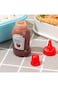 Nurnesy Mini Ketchup Bottles Spice Squeeze Bottles Plastic Sauce Bottles Salad Dressing Tomato Cont