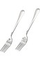 2 Pcs Funny Engraved Stainless Steel Dinner Forks for Couples with Personalized Letters as Gifts