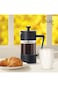 1 Liter French Press Coffee Maker, Heat Resistant Thickened Borosilicate Glass Stainless Steel Brew