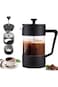 1 Liter French Press Coffee Maker, Heat Resistant Thickened Borosilicate Glass Stainless Steel Brew