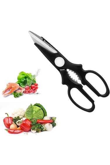 مقص مطبخ من تول هاوس، مقص مطبخ من الفولاذ المقاوم للصدأ، أداة طهي متعددة الأغراض للأسماك،