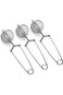 Tea Strainers for Loose Tea, 3 pcs Stainless Steel Tea Infuser Filter with Handle, Tea Ball, Practi