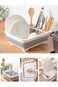 Fafcitvz Collapsible Dish Drying Rack Portable Dish Drainer Dinnerware Organizer for Kitchen RV Cam