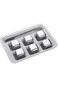 6PCS Whiskey Chiller Stones Gift Set, Whiskey Chilling Stones, Reusable Cooling Whisky Rocks, Metal