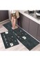 2Pcs Set Kitchen Mats with Absorbant Thick Non-Slip Washable Rugs for Kitchen Sink Floor Indoor Out