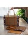 Yardwe Picnic Basket Picnic Food Hand Basket Folding Woven Fruit Basket Picnic Food Storage Basket