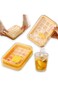 EYSOO Ice Cube Trays 15 Grids Ice Trays for Freezer Easy Release BPA-free Ice Cube Molds (Yellow)