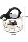 Tazweeq Mini Kettle Shaped Timer, Mechanical Teapot Timer, 60 Minute Counting Alarm Clock Timer for