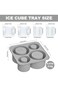 Lonimia Ice Cube Tray for Stanley Cup,4 Pcs Silicone Hollow Cylinder Ice Mold with Lid and Bin for