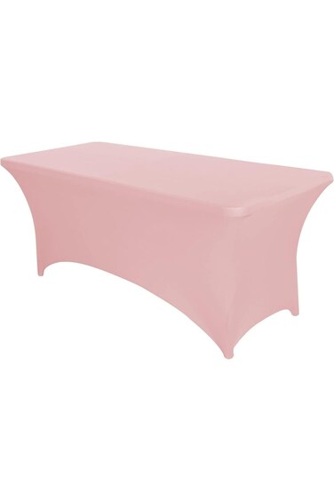 أغطية طاولات AMERTEER سباندكس   مفارش طاولات قابلة للتمدد لطاولات بطول 6 أقدام   أغطية طاولات مستطيلة ملائمة