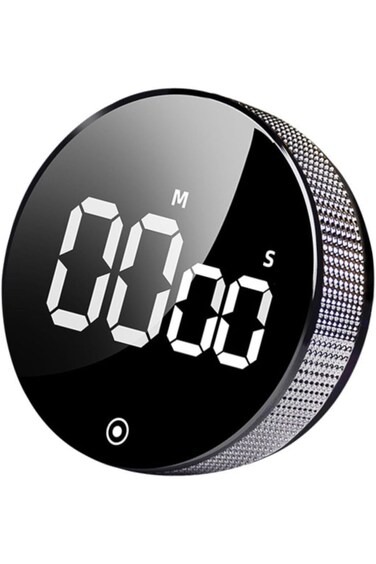 LYAROMIS Magnetic Kitchen Timer with LED Display, Adjustable Countdown Stopwatch for Cooking, Bakin