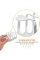 Tazweeq Stainless Steel Toast Rack, 4 Slice, Toast Bread Slice Holder with Two Handles, Bread Rack