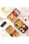 U HOOME Lunch Bento Box with Bag,Japanese Lunch Box with Utensils Microwave Safe for Adults Kids, S