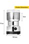 Biki Electric Coffee Grinder   Metal Blade Stainless Steel Bowl   50 g Capacity