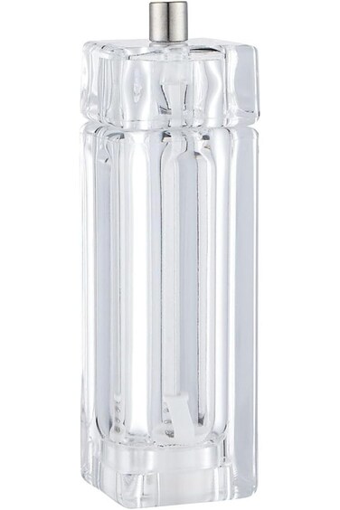 Tazweeq Salt Pepper Mill Grinder, Clear Salt Shaker and Pepper Mill Combi, Grinding Seasoning and S