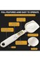 ALMEKAQUZ Digital Scale Spoon, Electronic Measuring Spoon with 2 Replaceable Spoons, Food Coffee We