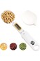 ALMEKAQUZ Digital Scale Spoon, Electronic Measuring Spoon with 2 Replaceable Spoons, Food Coffee We