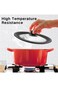 XaFaXa Universal Lid for Pots,Pans and Skillets - Tempered Glass Lid with Heat Resistant Silicone R