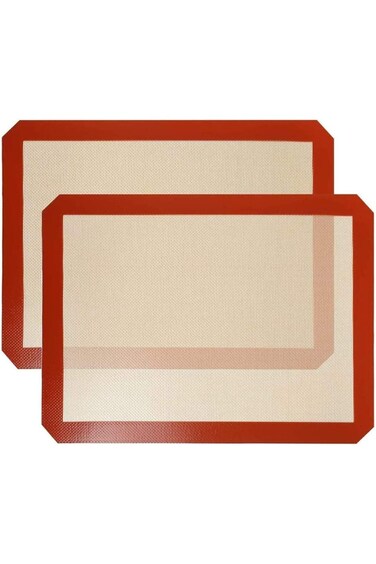 SHOWAY 2 Pack Silicone Baking Mat, Non-Stick Heat Resistant Premium Silicone Baking Mat for Cookies