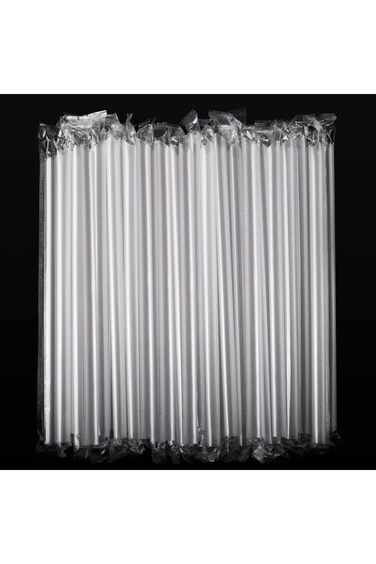 100 قطعة من شفاطات العصائر جامبو من جوديرن، شفاطات بلاستيكية للاستخدام مرة واحدة مغلفة بشكل فردي، أطراف بزاوية،