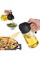 SWIUKPHE 16 oz Oil Dispenser Bottle for Kitchen - 2 in 1 Oil Dispenser and Oil Sprayer - 470ml Oil