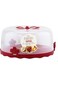 Q-Lux Takeaway Pastry Carrying Box With Handle L-00501 - Red