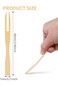 200PCS Wooden Fruit Forks, Two Prongs Fruit Forks Disposable Cocktail Food Picks Bamboo Party Forks