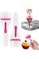 2PCS Cupcake Batter Dispenser, Anti-scald, Cake Spoon Muffin Scoop, One-touch Slide Button Cake Pas