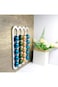 jerss Coffee Pod Holder, Aluminum alloy Capsule Holder for Pods Wall Mounted Coffee Capsule Storage