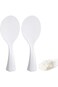 AXIYIBZI 2 Pack Non Stick Rice Scooper Standing Rice Spoon Paddle, Professional Rice Potato Server