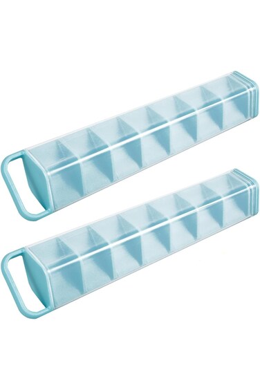 قوالب مكعبات الثلج، عبوة من قطعتين، قوالب مكعبات ثلج محكمة الغلق، 15 مكعب ثلج، سهلة الفك وقابلة لإعادة الاستخدام