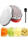 Cheese Grater with Container and Lid, Stainless Steel Box Grater with Storage Container, Grater wit