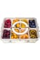 YelaJoy Divided Serving Tray with Lid, Snackle Box Container, Snack Box Container,Cover Sealed Dust