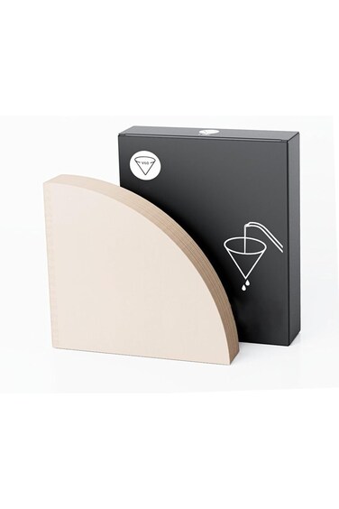 SWIUKPHE 50 قطعة من مرشحات القهوة المخروطية، 50 قطعة من مرشحات القهوة الورقية المخروطية للاستخدام مرة واحدة، سعة 1-4 أكواب