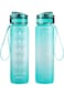 ELECDON 32oz Leakproof Tritran BPA Free Water Bottle with Motivational Time Marker to Ensure You Dr