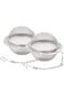 Fu Store 2pcs Stainless Steel Mesh Tea Ball 2.1 Inch Tea Strainers Tea Infuser Strainer Filters for