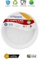 Hotpack Disposable White Plastic Plates Round 10 inch, 25 Pieces