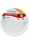 Hotpack Disposable White Plastic Plates Round 10 inch, 25 Pieces