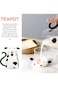 Oasisgalore Bedside Water Carafe, Glass Tea Pitcher Milk Glass Water Jug Kettle Carafe for Drink Se