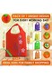 5 Pcs Cute Reusable Shopping Bags for Groceries, Foldable Shopping Bag Smart Grocery Bag Grocery To